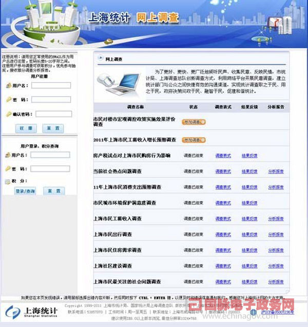上海統(tǒng)計(jì)網(wǎng)搭建網(wǎng)上調(diào)查平臺 暢通民意溝通渠道